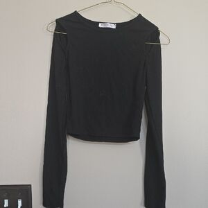 Black Long Sleeve Women's Top
